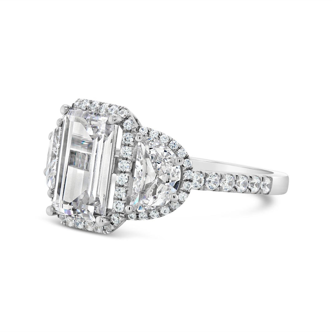 Three Stone Diamond Engagement Ring