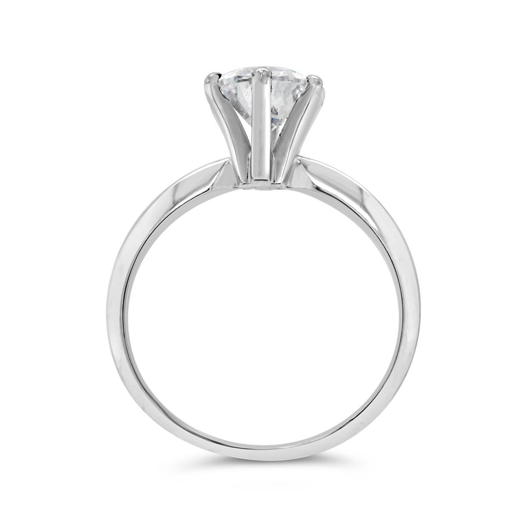 Siz Prong Pear Shape Diamond engagement Ring