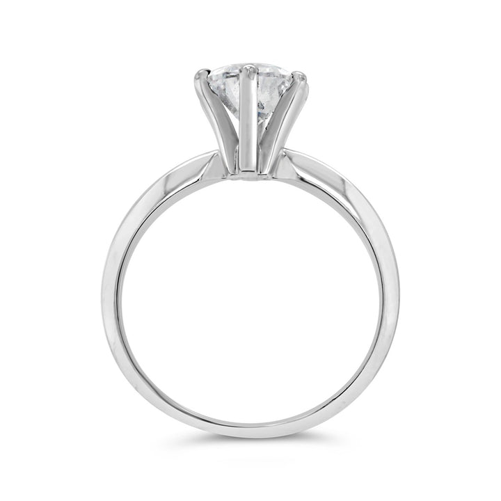 Siz Prong Pear Shape Diamond engagement Ring