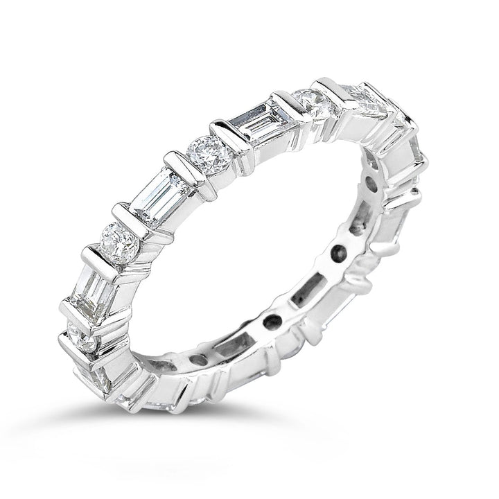 Contemporary Baguette Diamond Eternity Band - MR3267