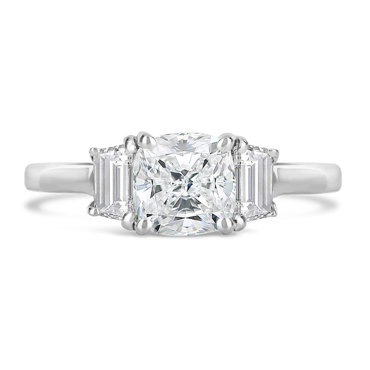 Three Stone Diamond Engagement Ring