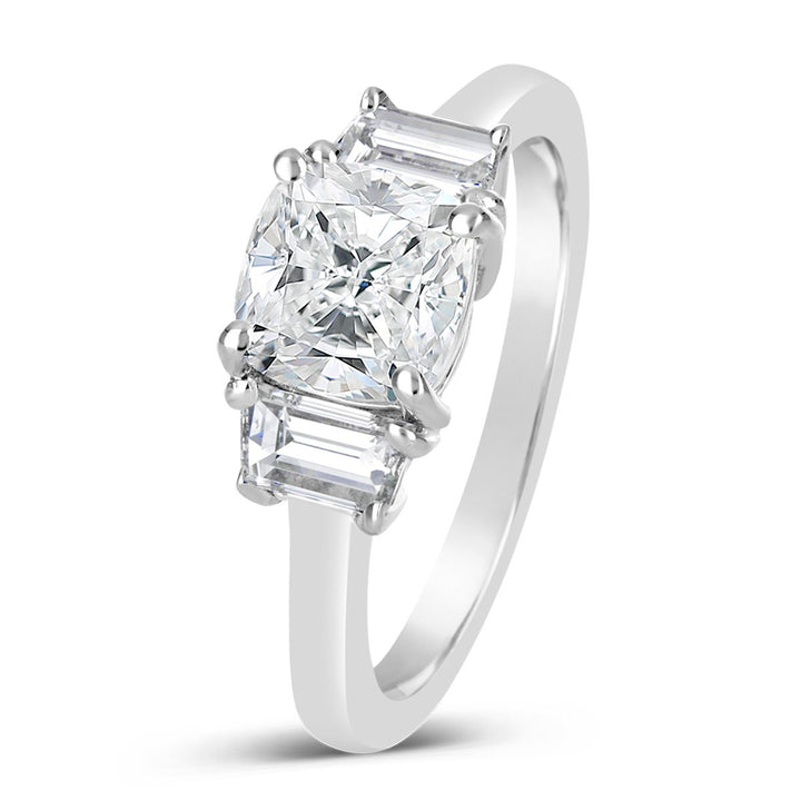 Three Stone Diamond Engagement Ring