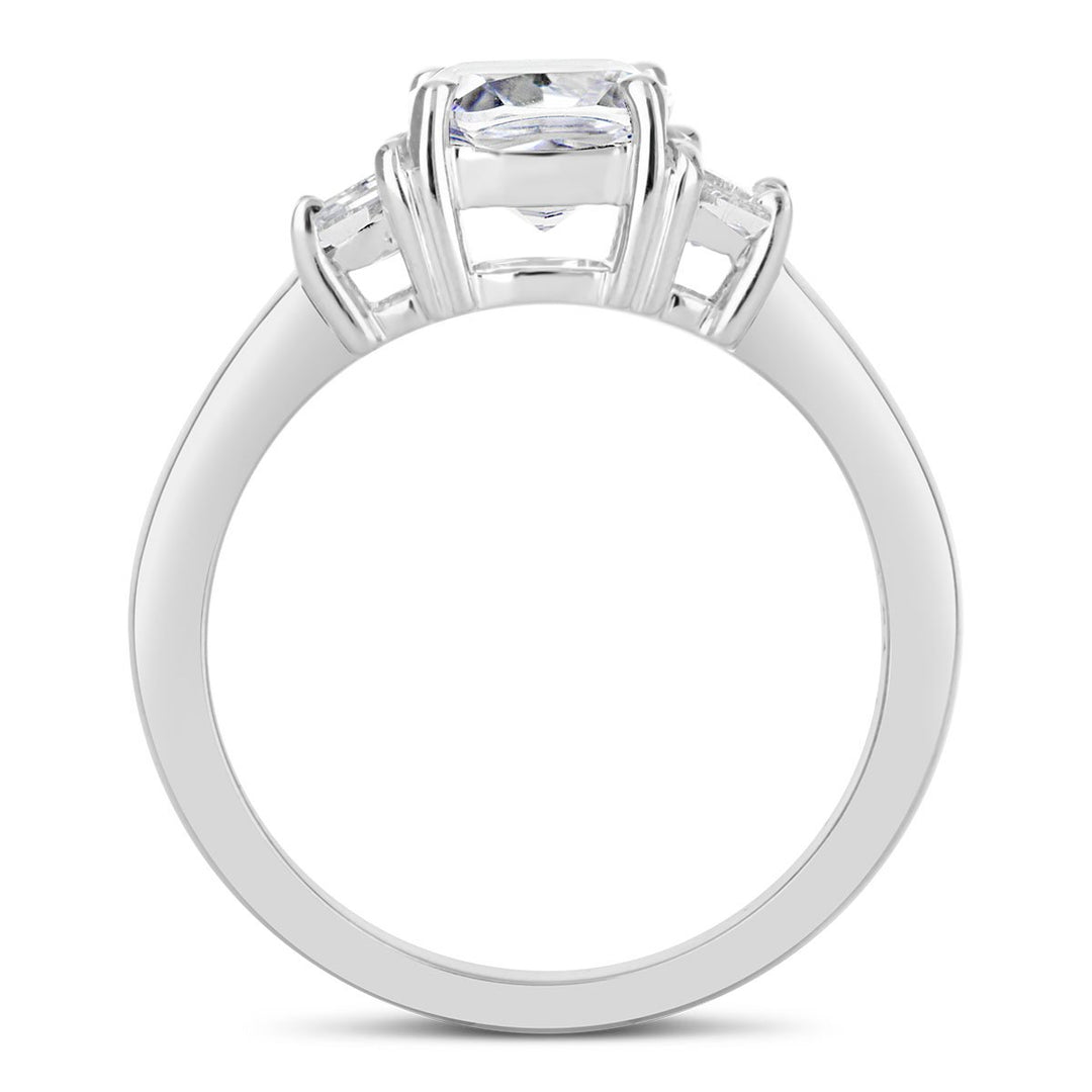 Three Stone Diamond Engagement Ring