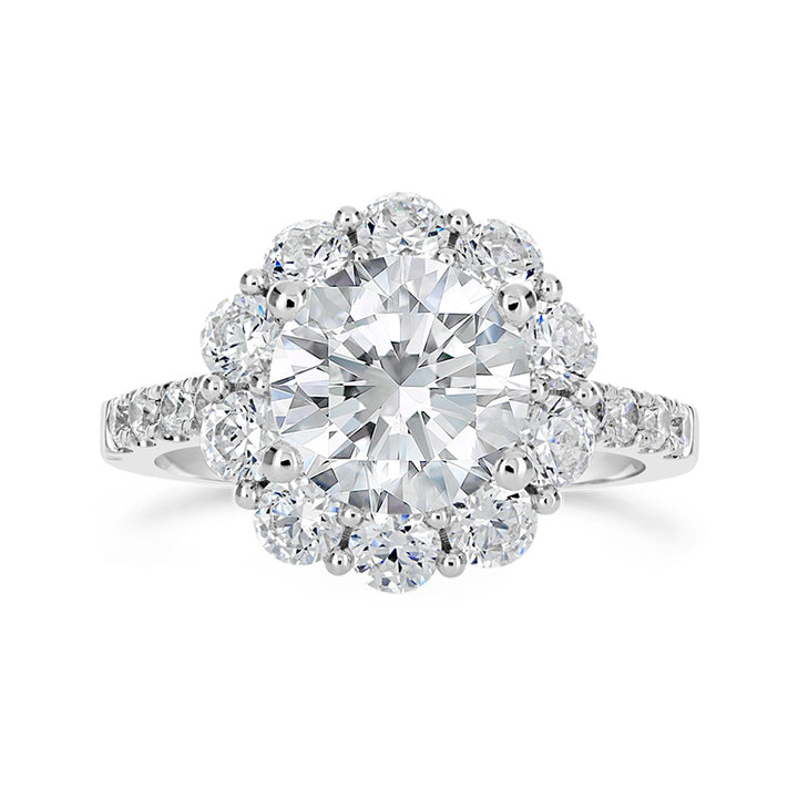 Diamond Halo Engagement Ring