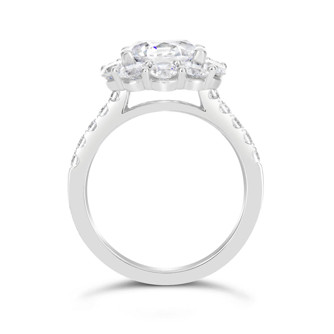 Diamond Halo Engagement Ring