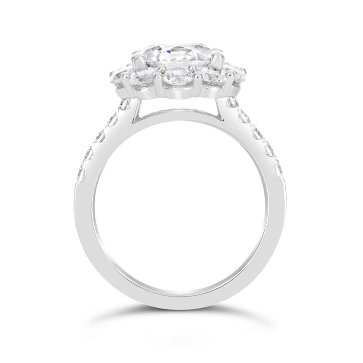 Diamond Halo Engagement Ring