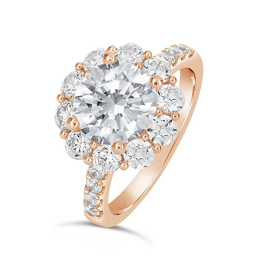 Diamond Halo Engagement Ring