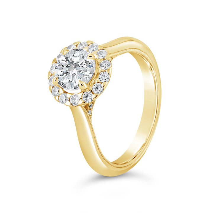 Diamond Halo Engagement Ring