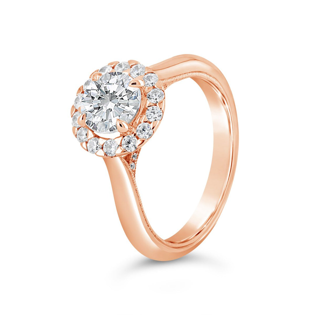 Diamond Halo Engagement Ring