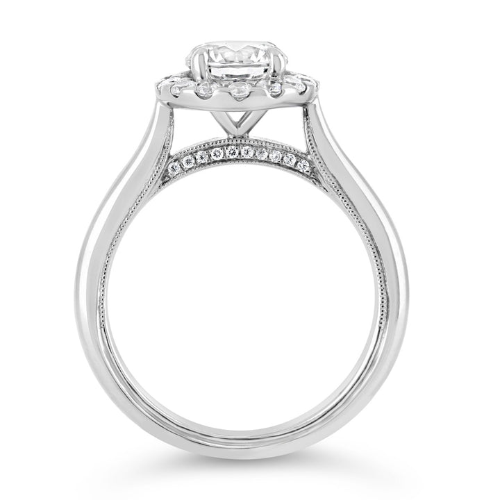 Diamond Halo Engagement Ring