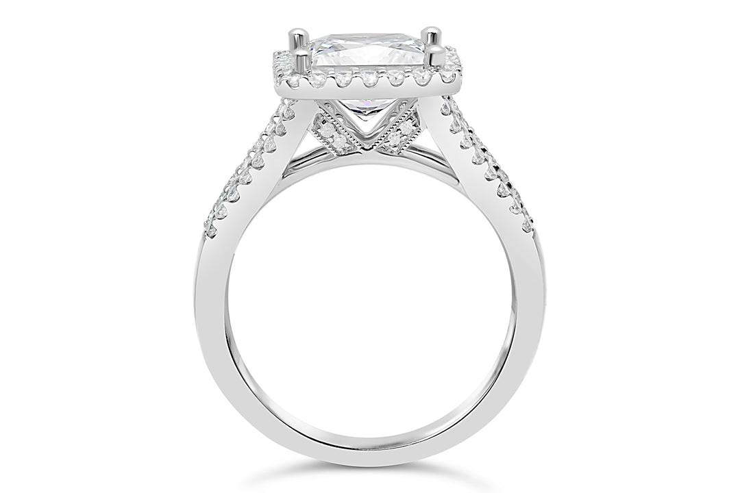 Diamond Halo Engagement Ring