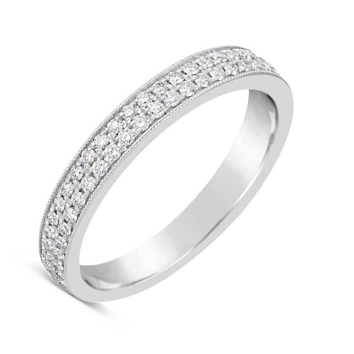 Vintage Inspired Diamond Wedding Band - YJM7700R