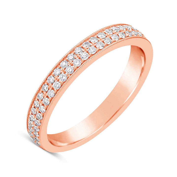 Vintage Inspired Diamond Wedding Band - YJM7700R