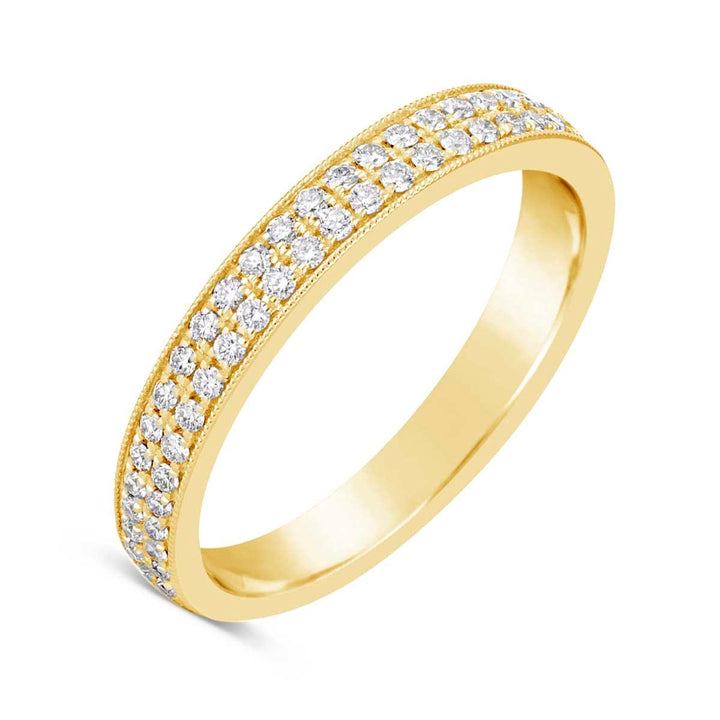 Vintage Inspired Diamond Wedding Band - YJM7700R