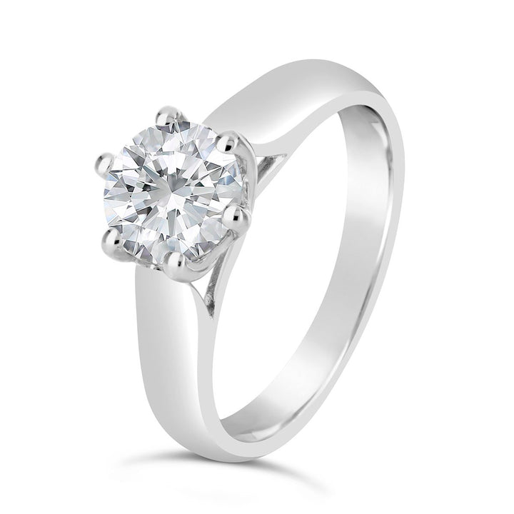 Classic Diamond Solitaire Engagement Ring