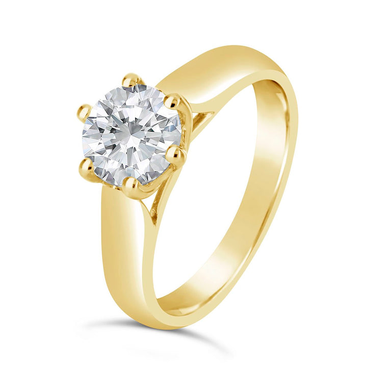 Classic Diamond Solitaire Engagement Ring