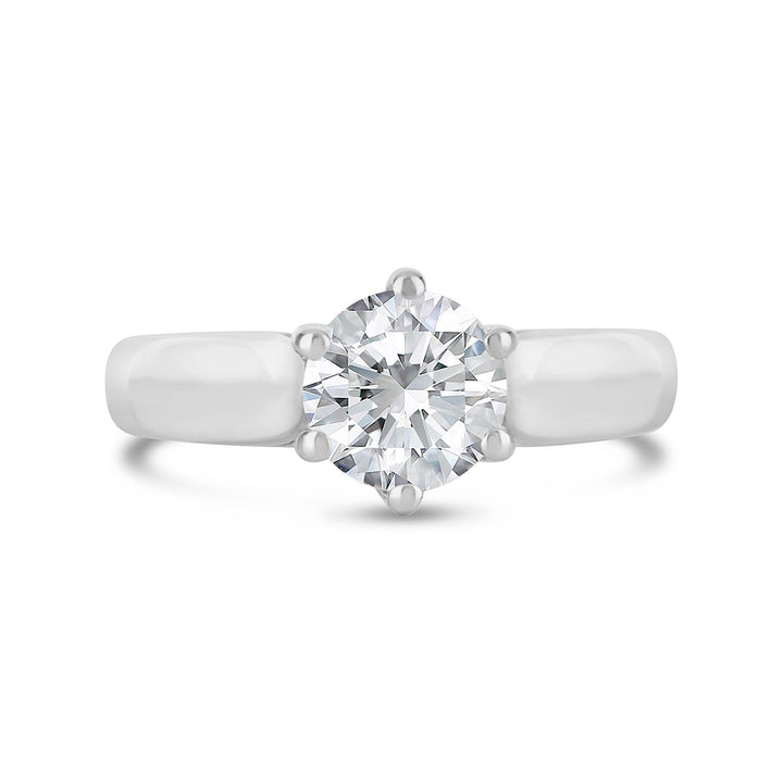 Classic Diamond Solitaire Engagement Ring