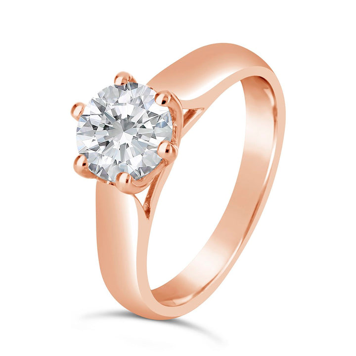 Classic Diamond Solitaire Engagement Ring