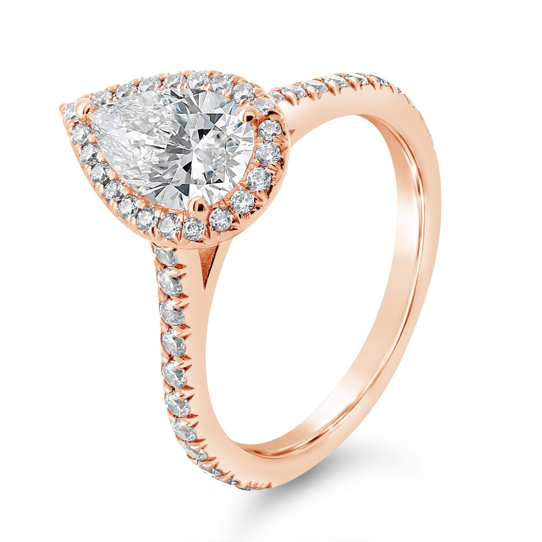 Diamond Halo Engagement Ring - YJA3767R