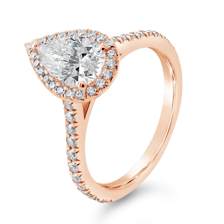 Diamond Halo Engagement Ring - YJA3767R