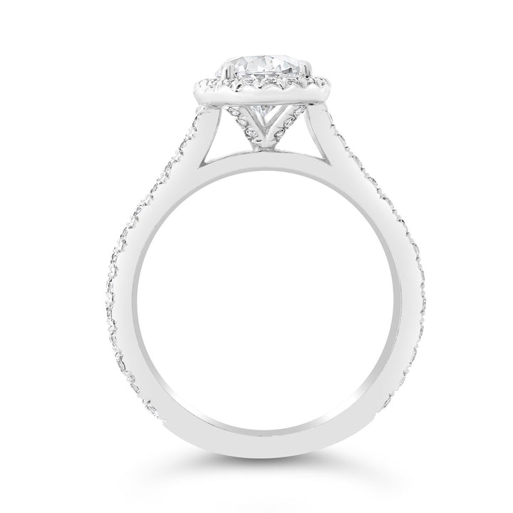 Diamond Halo Engagement Ring - YJA3767R