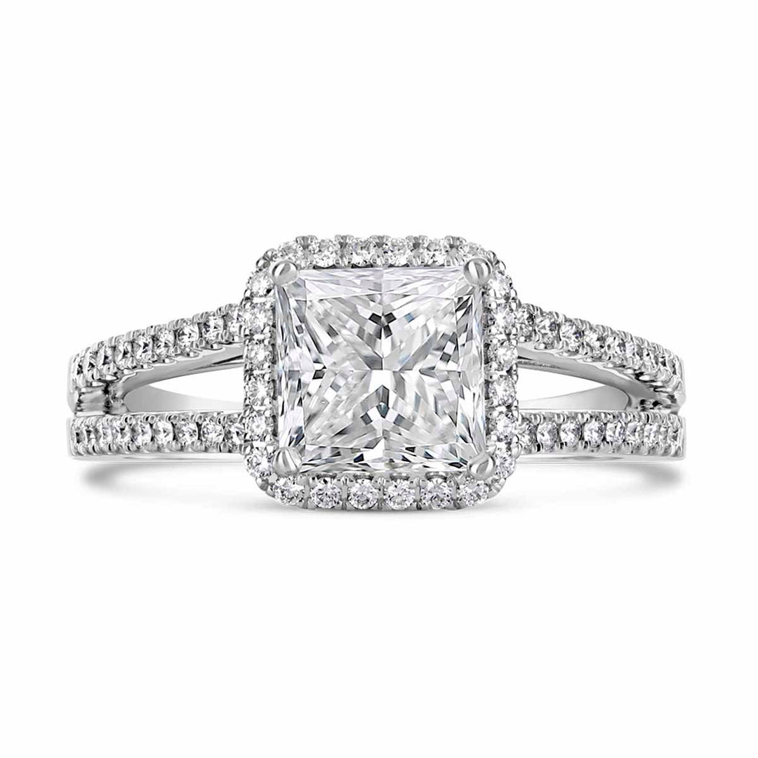 Diamond Halo Engagement Ring