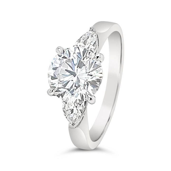 Three Stone Diamond Engagement Ring