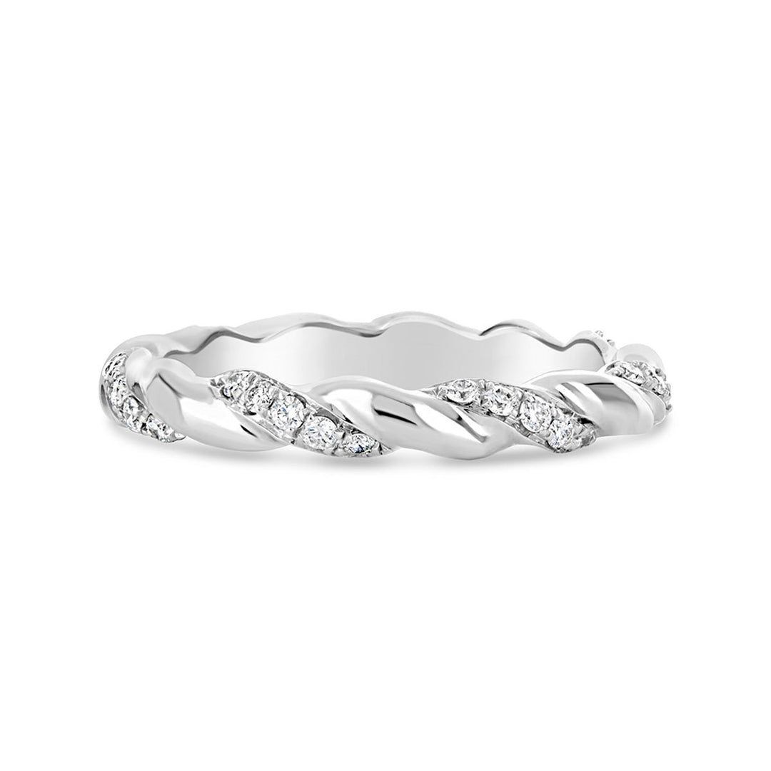 Cross Over Diamond Eternity Band - TDG001-B