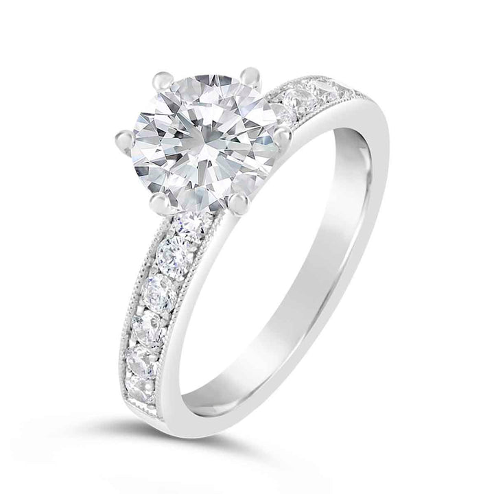 Vintage Inspired Diamond Engagement Ring
