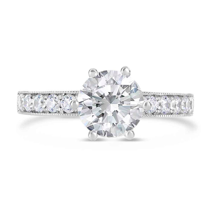 Vintage Inspired Diamond Engagement Ring