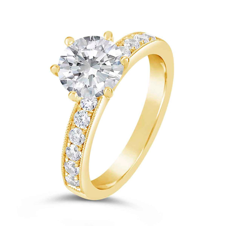 Vintage Inspired Diamond Engagement Ring