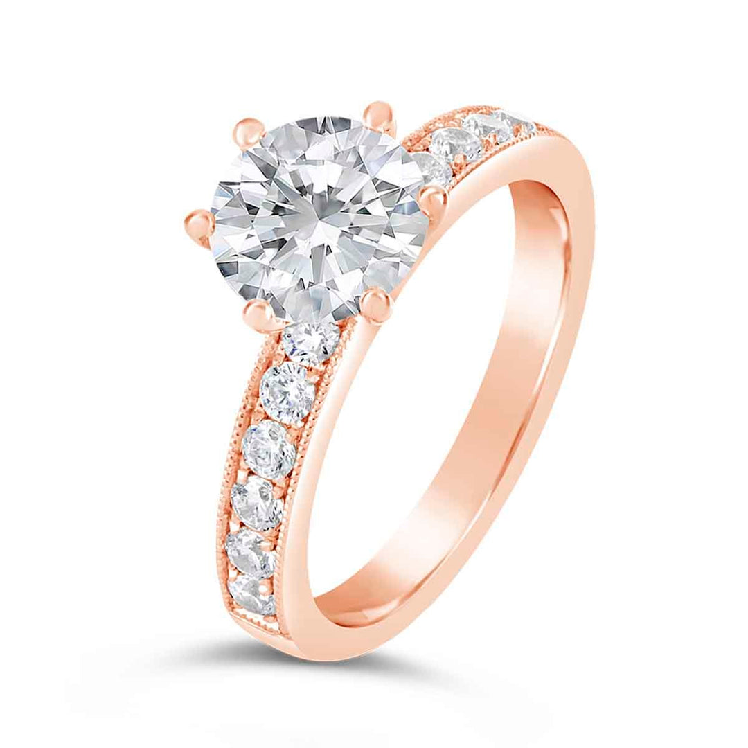 Vintage Inspired Diamond Engagement Ring