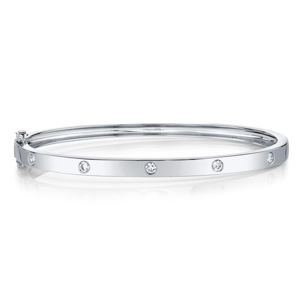 Flush Set Diamond Bangle - SC55004066