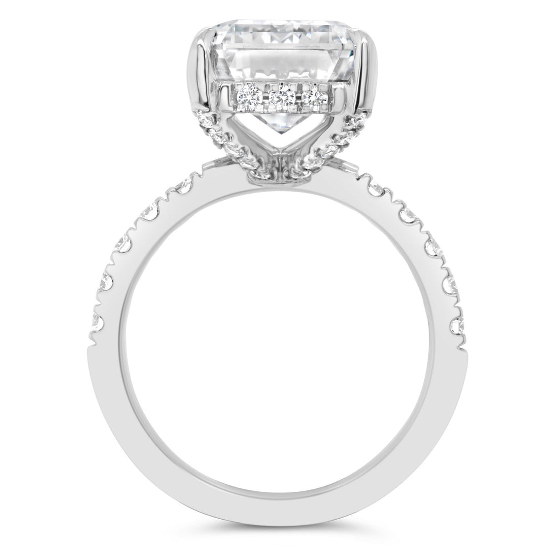 Lab Grown Diamond Pave Engagement Ring