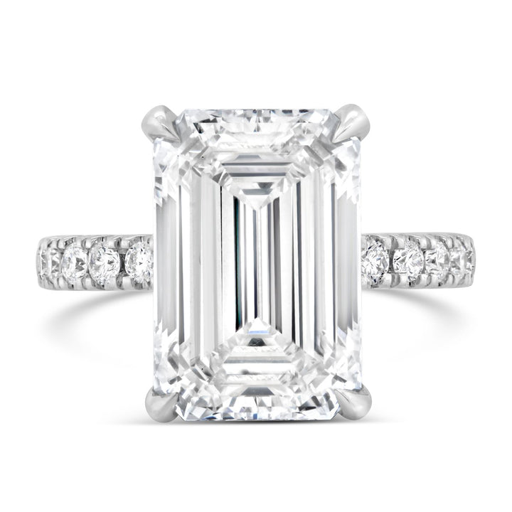 Lab Grown Diamond Pave Engagement Ring