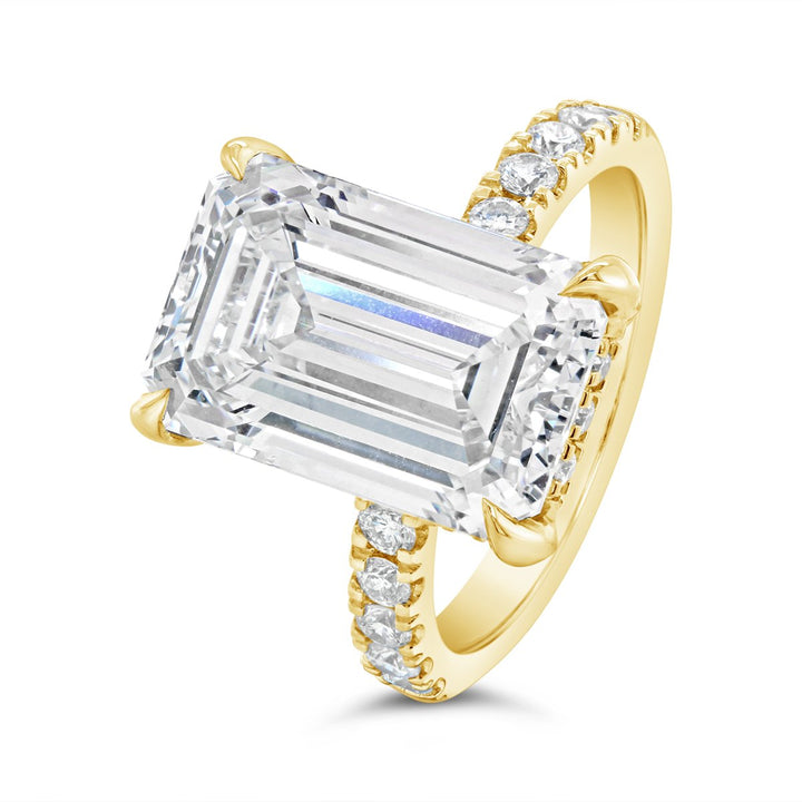 Lab Grown Diamond Pave Engagement Ring