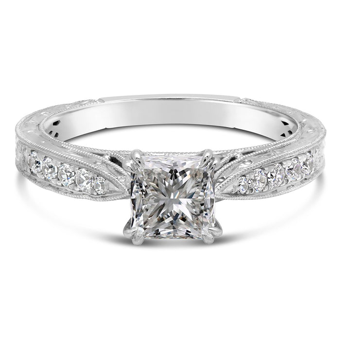 Diamond Engagement Ring Wedding Set - SNR367R-SET