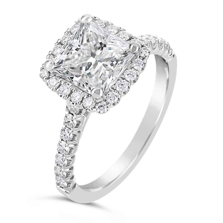 Diamond Halo Engagement Ring