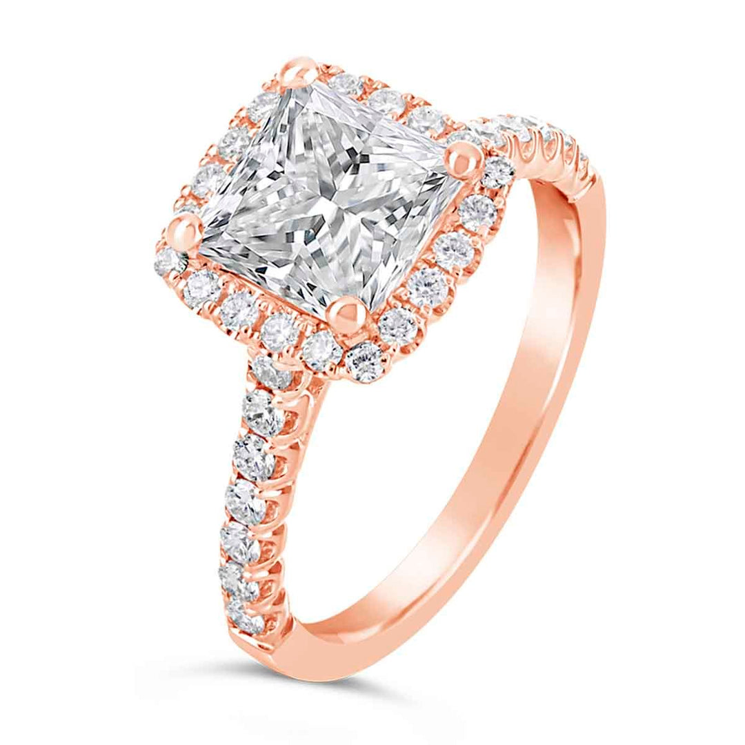 Diamond Halo Engagement Ring