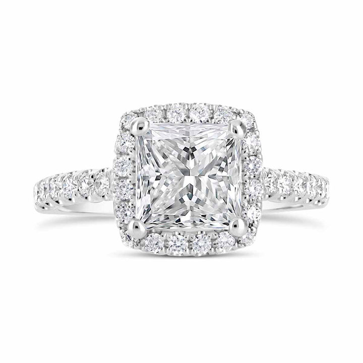 Diamond Halo Engagement Ring