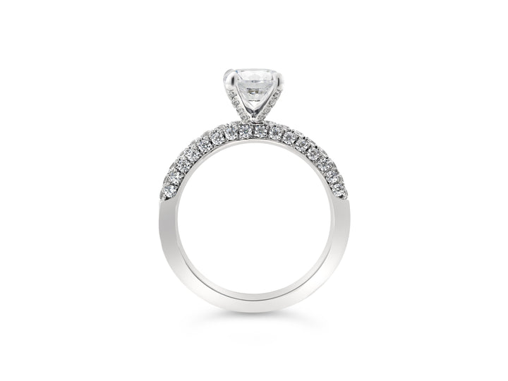 Pave Diamond Engagement Ring
