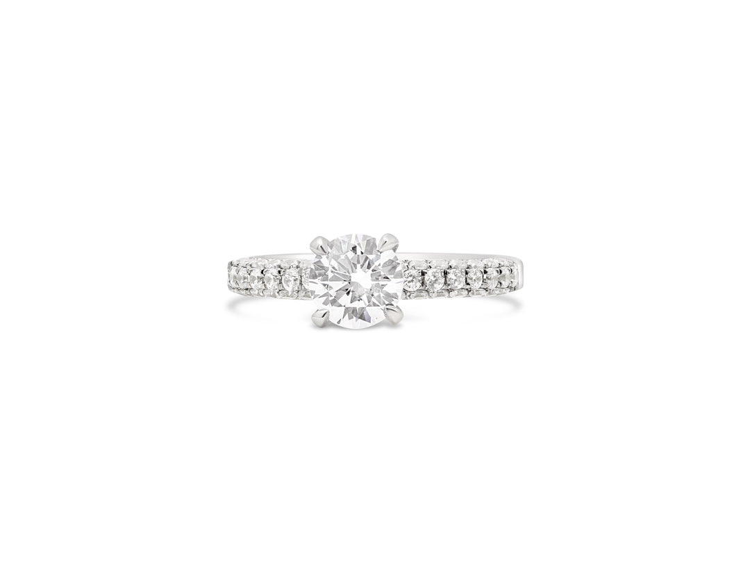 Pave Diamond Engagement Ring