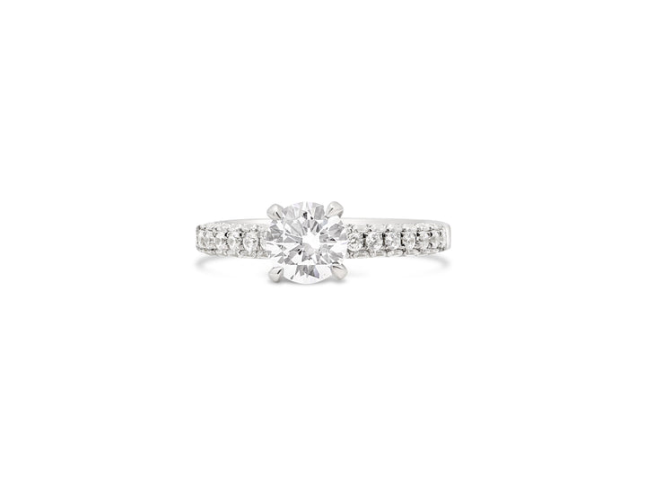 Pave Diamond Engagement Ring