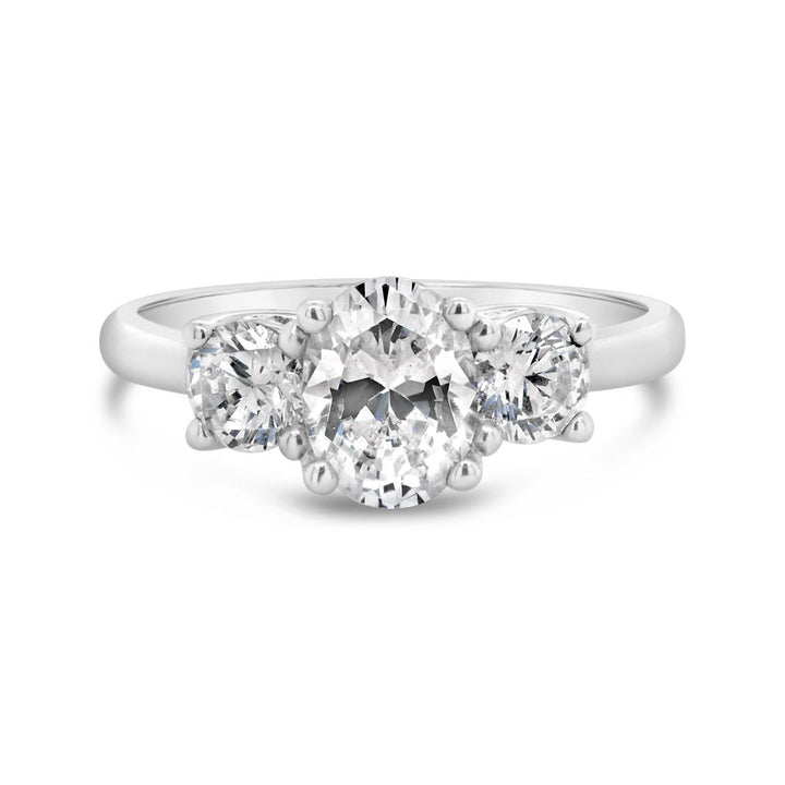 Three Stone Diamond Engagement Ring