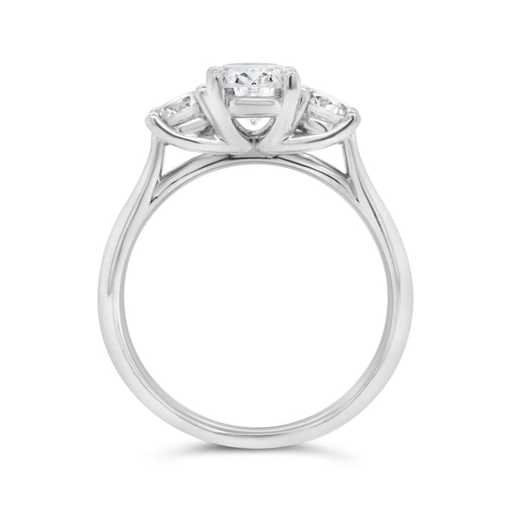 Three Stone Diamond Engagement Ring