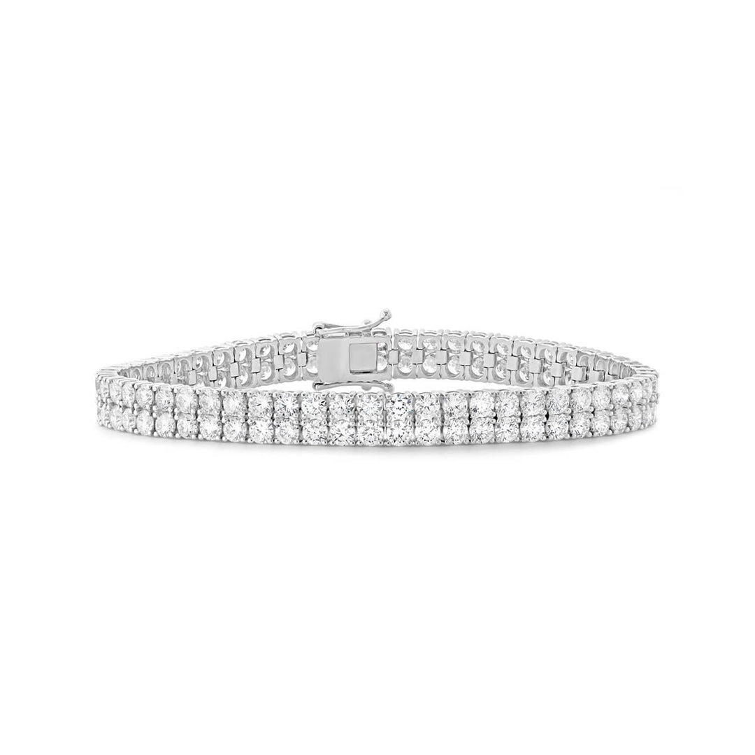 Double Row Lab Grown Diamond Bracelet - 11.52 ct. total weight