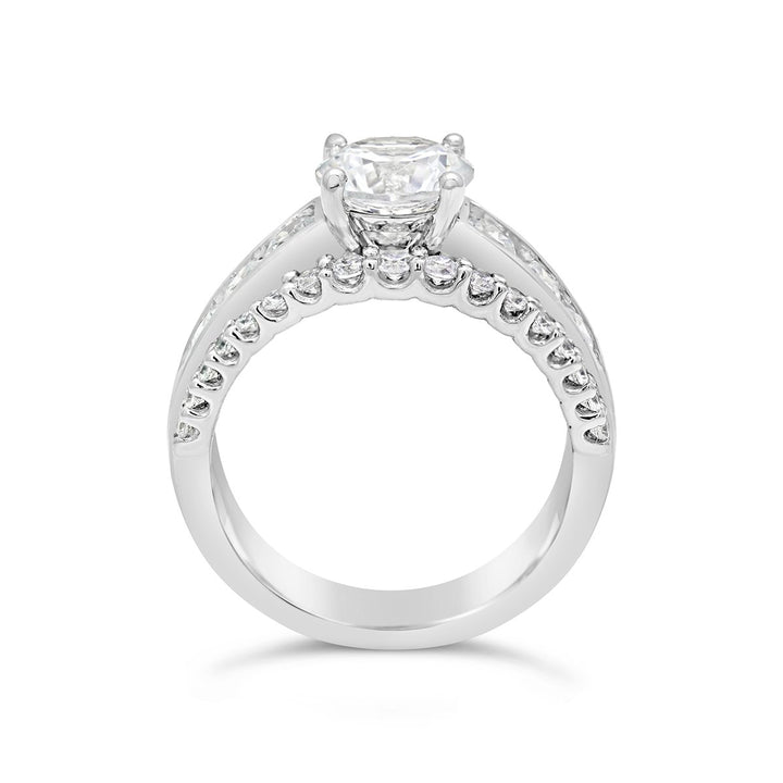 Channel Set Diamond Engagement Ring