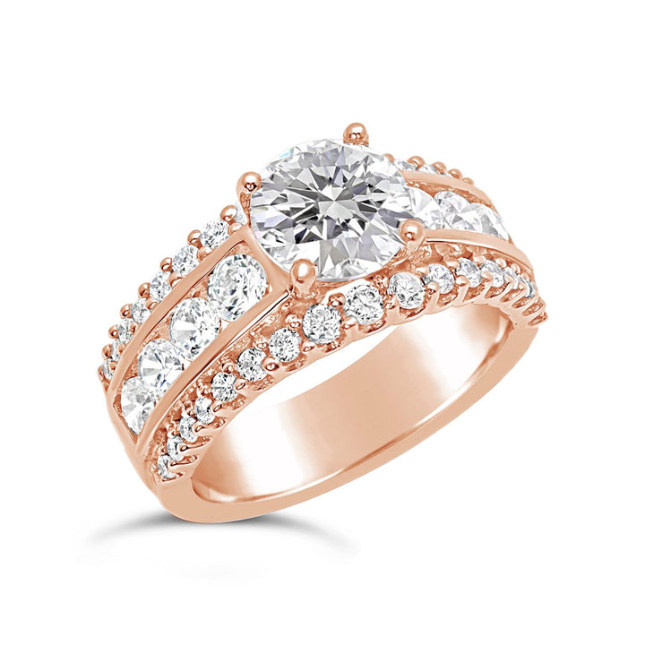 Channel Set Diamond Engagement Ring