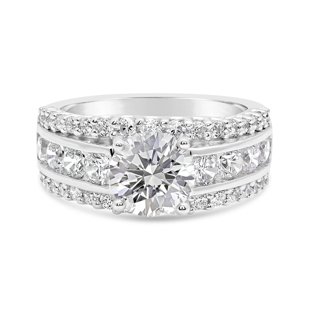 Channel Set Diamond Engagement Ring