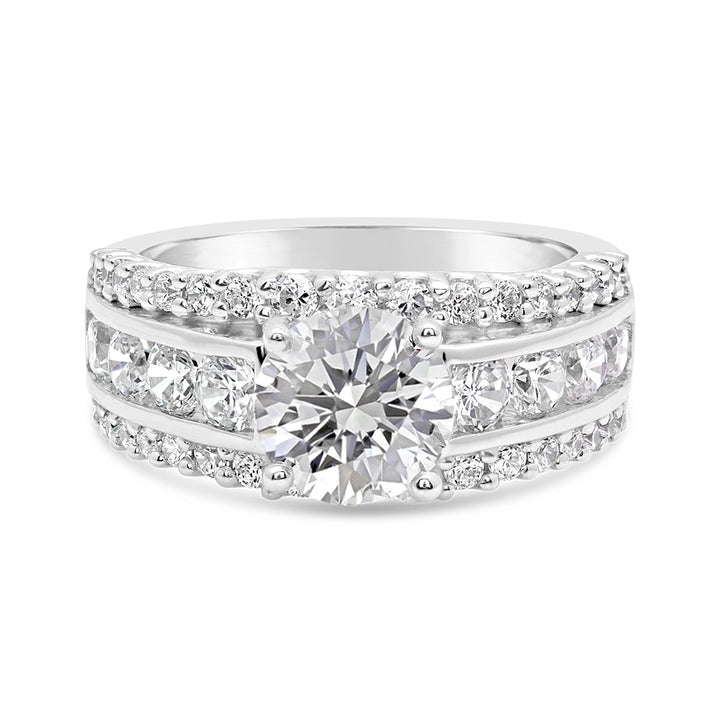 Channel Set Diamond Engagement Ring